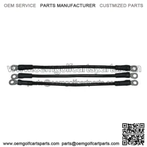 EZGO RXV Battery Cables, 6-gauge, Includes (3) 12" (for EZ-GO RXV w/ 12V Batteries 48V)