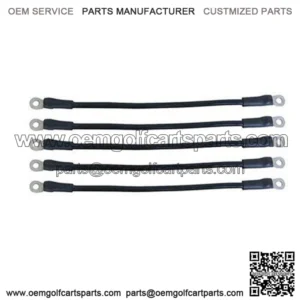 Yamaha G2/ G8/ G9 & Club Car Battery Cables - Includes (5) x 12" 6-gauge Cable Set (For Club Car 36V 1981+, Yamaha 36V 1985-1994)