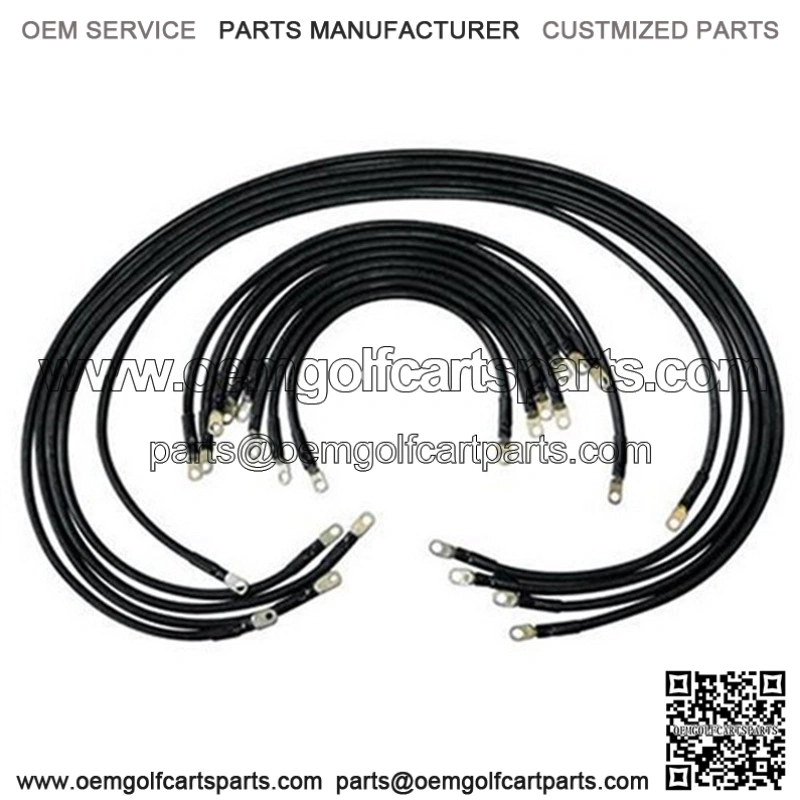 Club Car IQ Heavy Duty Battery Cables - Complete Set 4-gauge