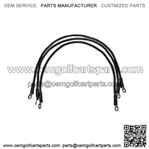 Club Car Precedent Battery Cables - Includes (3) x 26" 6-gauge Cable Set