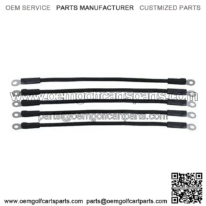 Club Car DS Battery Cables - Includes (5) x 14" 6-gauge Cable Set (For DS 48V 1995+)
