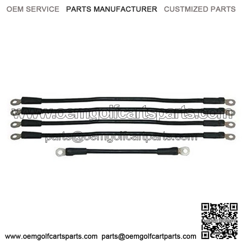 Yamaha G22 Golf Cart Battery Cables - Includes (1) x 9" (4) x 16" (6-gauge Cables)
