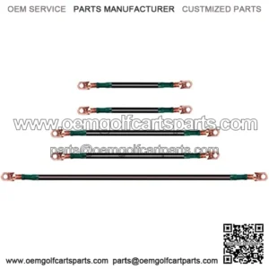 Golf Cart Battery Cables 4 Gauge for 36v EZGO TXT 94-Up Medalist/TXT, Welding Battery Pure Copper Flexible Cable with Heavy Duty Terminal Connector
