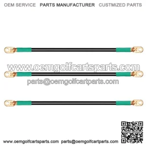 Battery Cable for EZGO RXV & Club Car Precedent 48V Golf Cart (4x12V Batteries), 4-Gauge 16 Inch 3 PCS