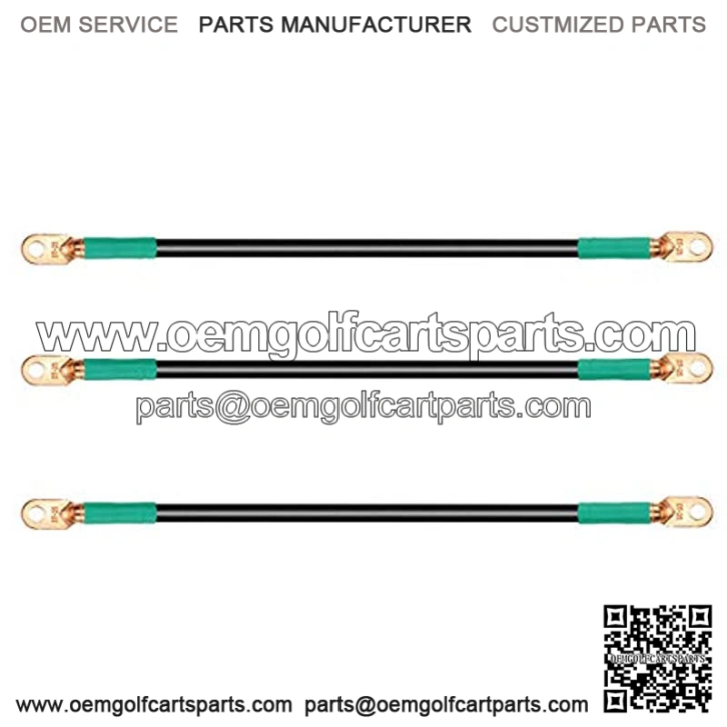 Battery Cable for EZGO RXV & Club Car Precedent 48V Golf Cart (4x12V Batteries), 4-Gauge 16 Inch 3 PCS