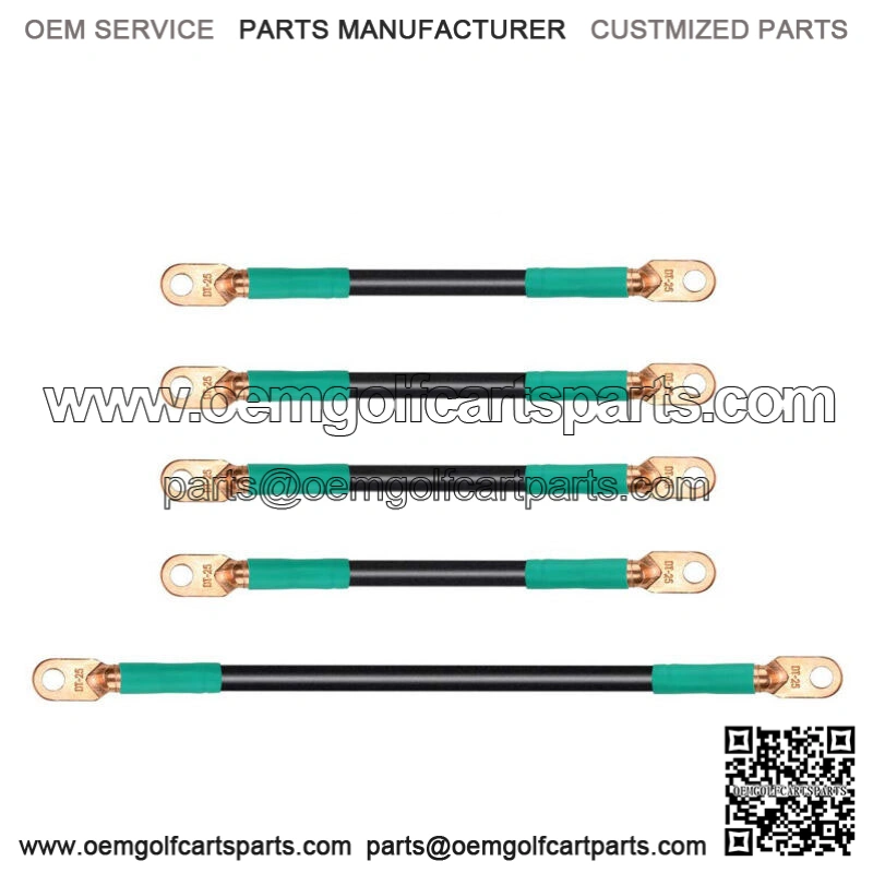 5pcs Golf Cart Battery Cables for EZGO TXT Medalist 94-up 36V /48V - 4 Gauge