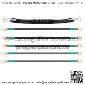 Golf Cart Battery Cables & Battery Lifting Strap for Club Car DS & Yamaha G2 G9