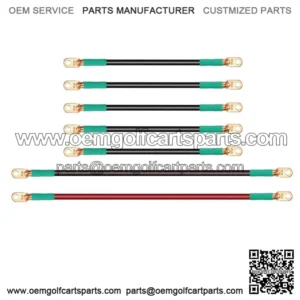 Golf Cart Battery Cables for EZGO TXT 1994-up 36V /48V, 4 Gauge Cables -7pcs
