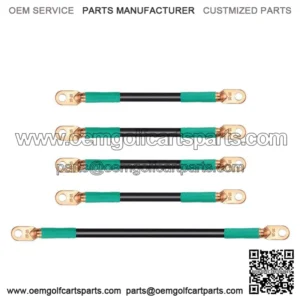 5pcs Golf Cart Battery Cables for EZGO TXT Medalist 94-up 36V /48V - 4 Gauge