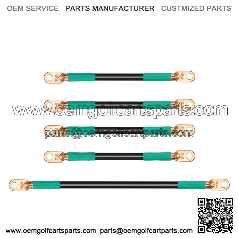 5pcs Golf Cart Battery Cables for EZGO TXT Medalist 94-up 36V /48V - 4 Gauge