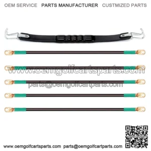 Golf Cart Battery Cables & Battery Lifting Strap for Club Car DS & Yamaha G2 G9