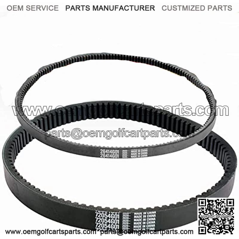 EZGO TXT Gas Drive Belt & Starter Belts Kit for EZGO 4 Cycle Gas Golf Cart TXT Cushman Express Marathon Medalist ST Vehicles Terrain 1994-2013, OEM # 72054G01, 72024G01, 72025G01, 26414G01