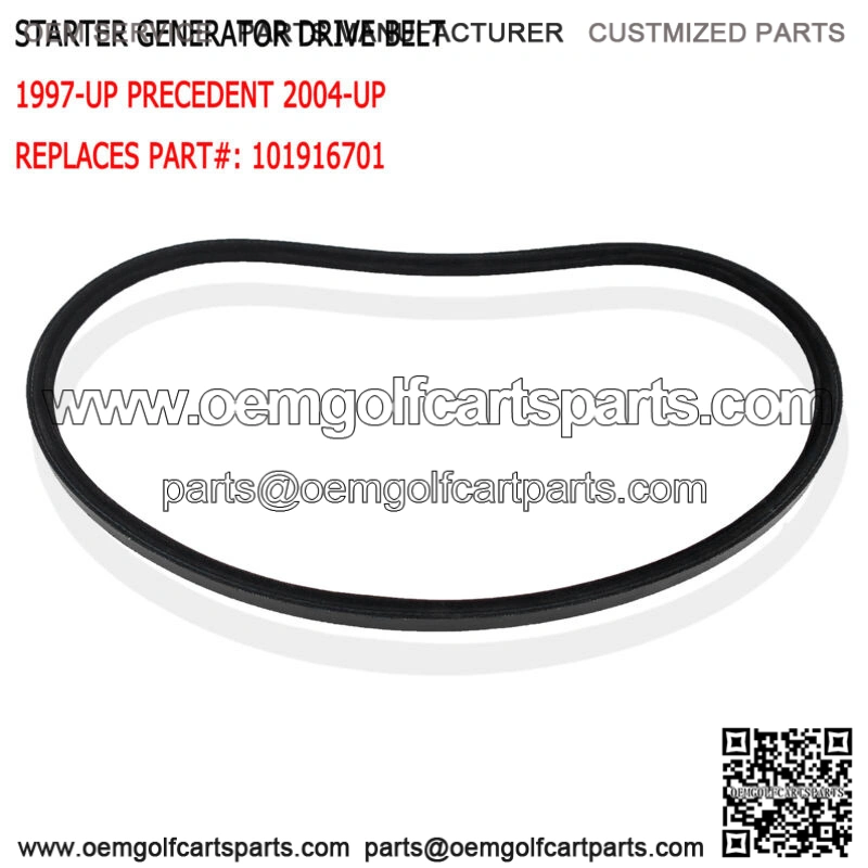 Club Car Starter Generator Belt For 1997-UP DS & Precedent Golf Cart 101916701