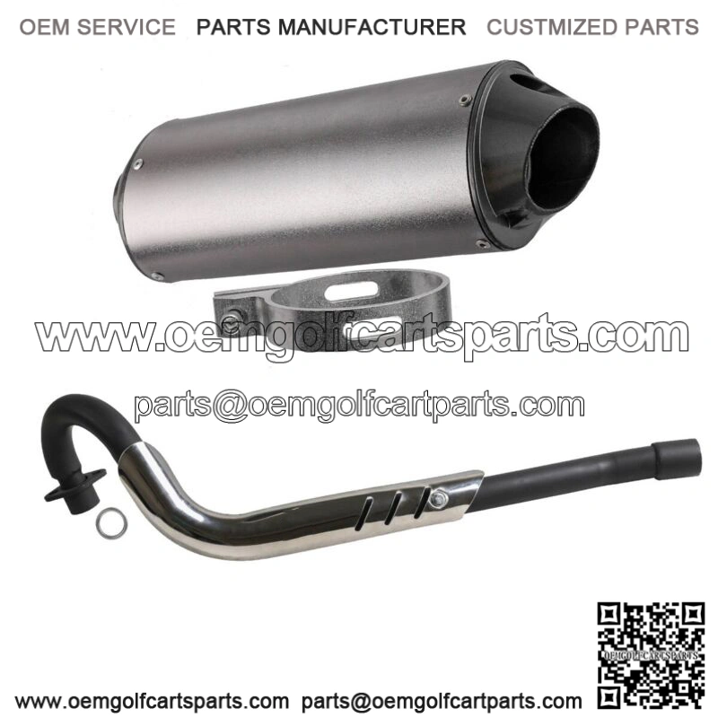 38mm Exhaust Head Pipe + Muffer Clamp For Honda CRF70 XR70 Dirt Pit Bike Taotao