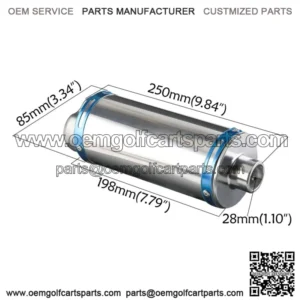 28mm Exhaust Muffler for 70cc 90cc 110cc 125cc CRF50 XR50 Pit Bike ATV Go kart