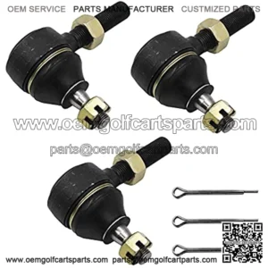 1409KMT Club car Tie Rod End Kit Fits Club car DS 1976-2008 Gas and Electric Golf Cart,Left-Hand and Right-Hand Thread Ball Joint 7540,7539