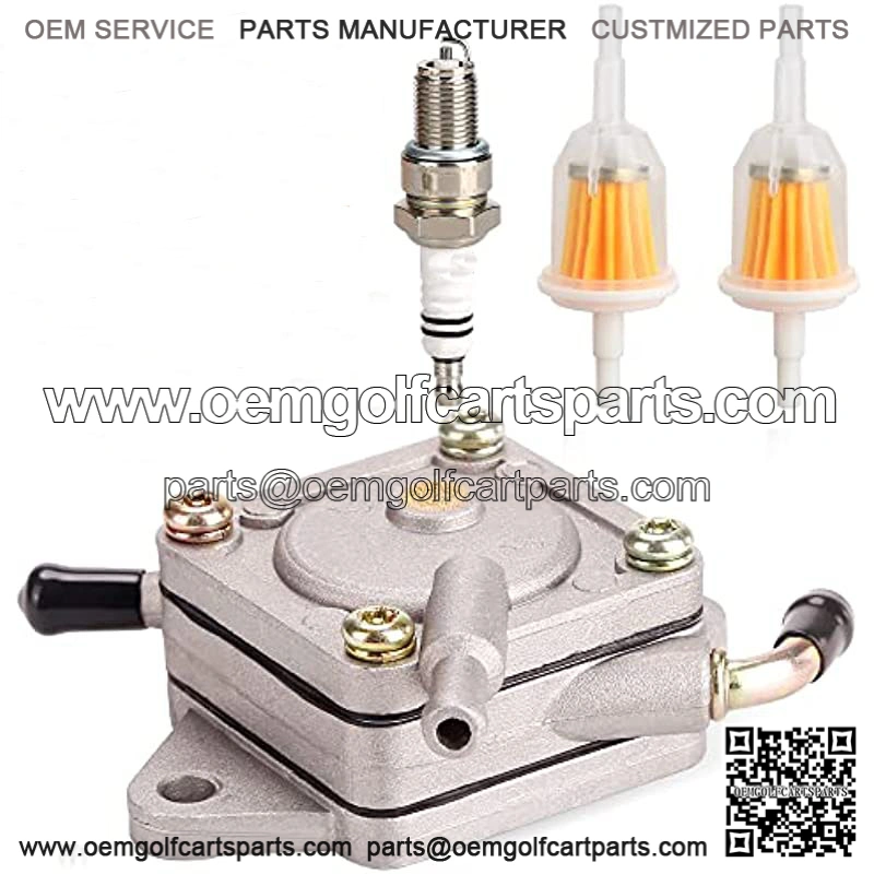 Golf Cart Fuel Pump Impulse Kit for Club Car DS Precedent 1984-up Gas with 290FE 350FE Kawasaki Engine, Replace OEM 1014523 1014524