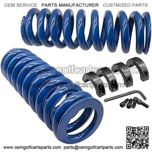 Heavy Duty Rear Shock Coil Spring Kit Fits Yamama Golf Cart G14, G16, G19, G20, G22,G29