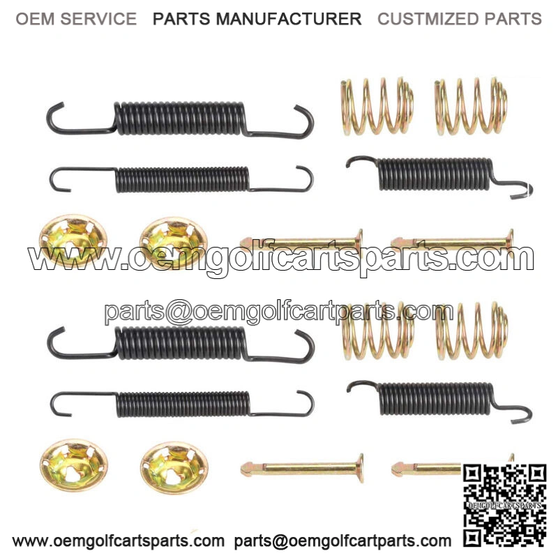Golf Cart Bendix Drum Brake Shoes Spring Hardware Kit for EZGO 1991-up & Yamaha