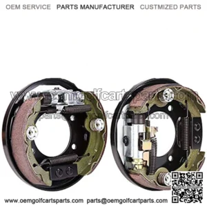 Golf Cart Brake Assembly for EZGO TXT PDS, Yamaha G14 G16 G19 G20 G21 G22, 1 Pair Driver Side and Passenger Side, Includes Brake Shoes, OEM# 70998-G01 70998-G02
