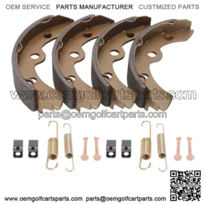 Golf Cart Brake Shoes & Spring Kit for Club Car DS 1995-up, Precedent 2004-up