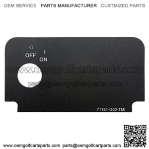 EZGO TXT/ Medalist Key Switch Decal - Standard (with On/Off)