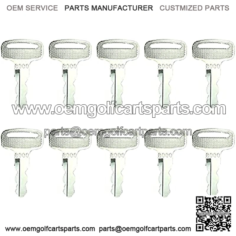 10 Pcs JU2-H2511-00 J10-82511-20 J17-82511-20 J44-85211-00 Ignition Keys Compatible with Yamaha Golf Cart Drive Gas Electric G29 G22 G21 G20 G19 G16 G14 G11