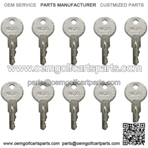 17063-G1 10Pcs Ignition Keys 17063G1 Compatible with EZGO Gas and Electric Golf Carts 1982-Up Lawn Tuff Truck XT300 500 800