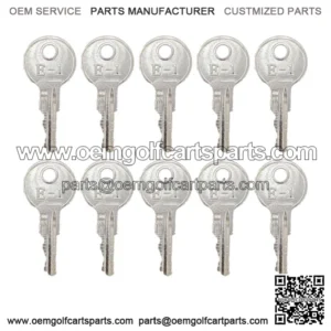 (10) EZGO Golf Cart Key For EZGO Carts RXV TXT Medalist Marathon 1982+