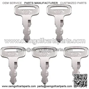 5 PCS Ignition Key JU6-H2511-10 for Yamaha Golf Cart Models PTV 2010+ Code 8002
