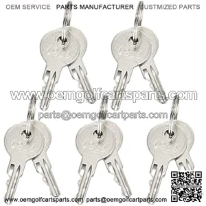 Universal Golf Cart Ignition Keys 17063G1 17063-G1 10 Pcs Compatible with EZGO 1982-up Gas and Electric Golf Carts Replacement Parts 17063G1 17063-G1