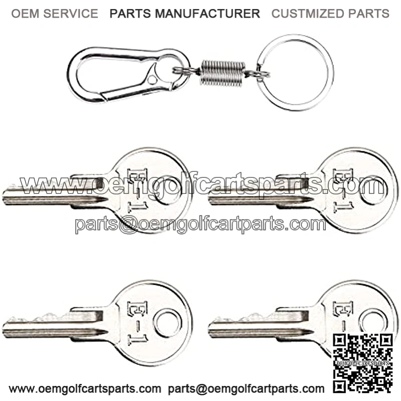 4 Pack Golf Cart Ignition Keys for EZGO Gas & Electric Golf Cart 1976-up, Replace OEM 17063-G1