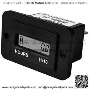 Digital LCD Hour Meter, AC 86V to 230V , Total Hours Resettable, Use for ZTR Lawn Mower Tractor Generator Golf cart Club car Scrubber Marine ATV Motor Compressor and Other Powered Equipment
