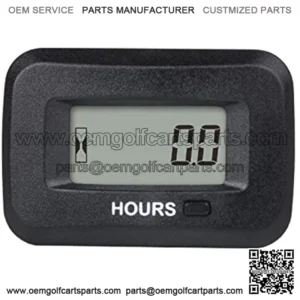 Digital LCD Hour Meter Kit,AC/DC 5V to 277V,Initial Hours Settable,Use for ZTR Lawn Mower Tractor Generator Golf cart Club car Scrubber Marine ATV Motor Compressor and Gas Powered Equipment