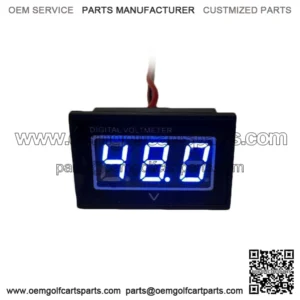 48V Golf Cart Digital Volt Meter Battery Gauge Club Car EZGO Yamaha 48 Volt BLUE