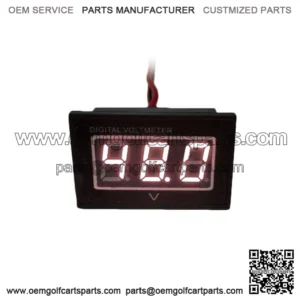48V Golf Cart Digital Volt Meter Battery Gauge Club Car EZGO Yamaha 48 Volt- RED