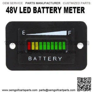 48V Volt BATTERY INDICATOR METER GAUGE for EZGO Club Car Yamaha Golf Cart Car