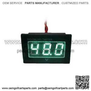 48V Golf Cart Digital Volt Meter Battery Gauge Club Car EZGO Yamaha 48 - GREEN