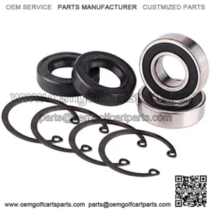 Golf Cart Rear Axle Bearing & Seal for EZGO Marathon, Medalist & TXT Electric Carts 1978 UP, Bearing Shaft Kit Replace OEM# 611931,70181-G01,15112G1,230-889,82705-78(2 Pack)