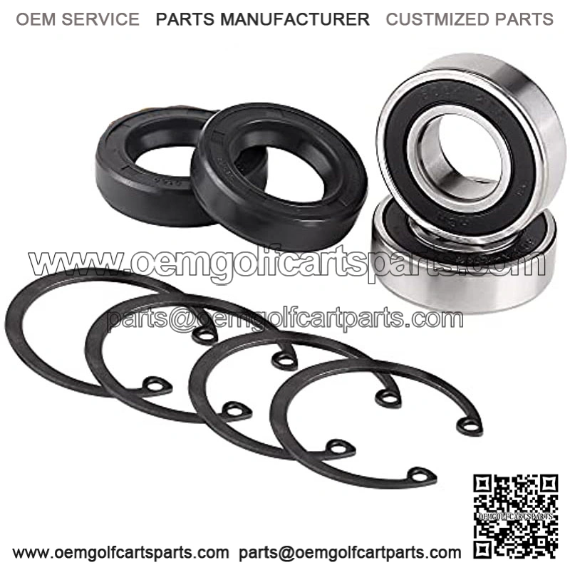 Rear Axle Shaft Bearing & Seal Kit for EZGO Golf Cart, OEM# 611931 70181-G01 70181G01 15112-G1 15112G1 620343, 2 Pack