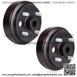 Golf Cart Brake Drum for EZGO 4 Cycle Gas Cart 21807-G1, Large Hole (2 Packs)