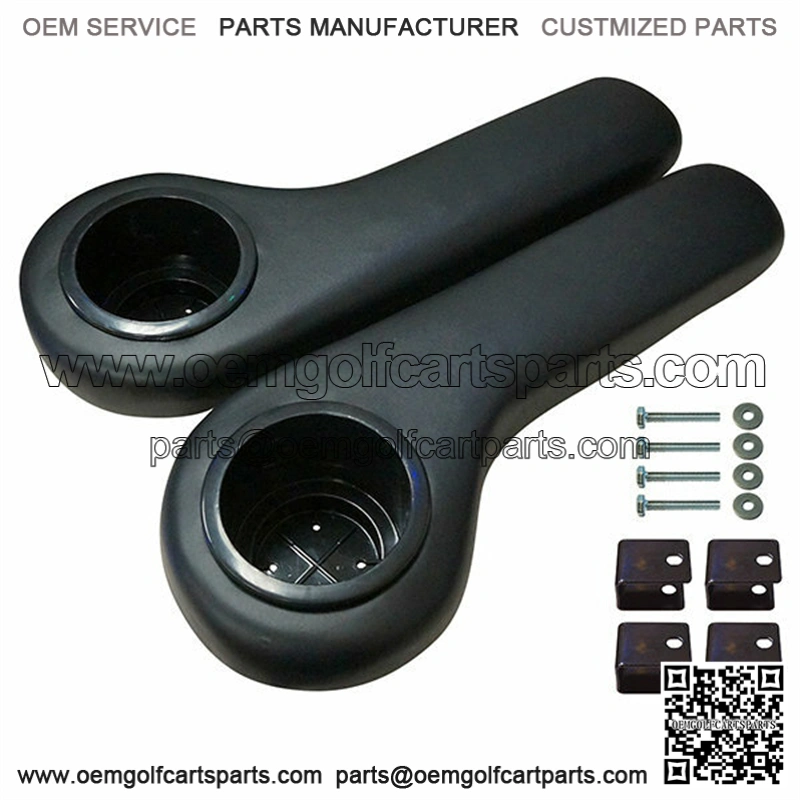 BLACK Golf Cart Cup Holder Rear Seat Arm Rest Cushion - Fits / / Yamaha
