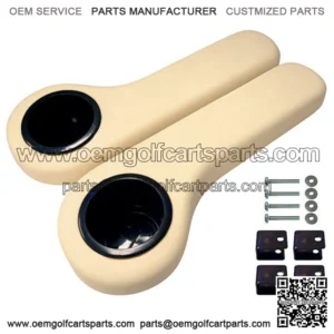 Golf Cart Cup Holder Rear Seat Arm Rest Cushion - Fits / / Yamaha