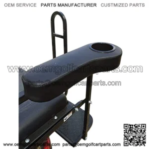 Pair of 2 Golf Cart Arm Rest Drink Cup Holder for EZGO/Club Car/Yamaha Rear Seat