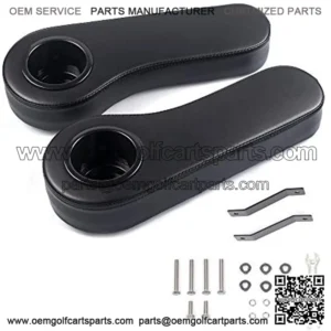 Golf Cart Armrest with Cup Holder,Increase Support Frame,Not Tilting,for Club Car EzGo Yamaha