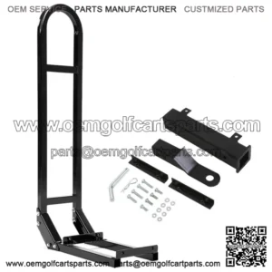 Golf Cart Rear Safety Seat Trailer Hitch + Grab Bar for EZGO Yamaha Club Car