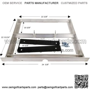 EZGO ALUMINUM BATTERY TRAY 36V TXT/MEDALIST 1994 - 2013 GOLF CART BOLT ON DESIGN