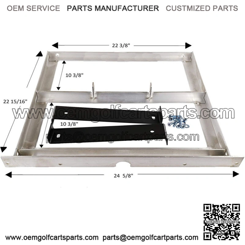 EZGO ALUMINUM BATTERY TRAY 36V TXT/MEDALIST 1994 - 2013 GOLF CART BOLT ON DESIGN