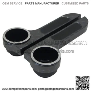 Diamond Plate Golf Cart Cup Holder Rear Seat Arm Rest Cushion (Fits EZGO, Club Car & Yamaha)