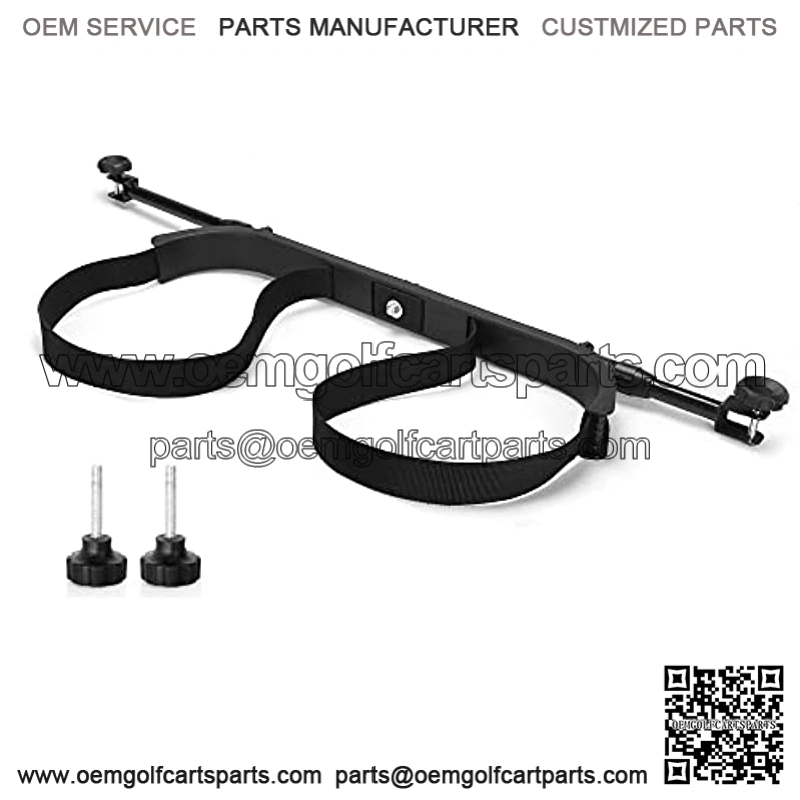 Universal Golf Bag Attachment Golf Bag Holder Bracket/Bar Rack for Golf Cart Rear Seat, Fit for EZGO TXT RXV/Club Car DS Precedent Tempo Onward/Yamaha G2-G29 - Black